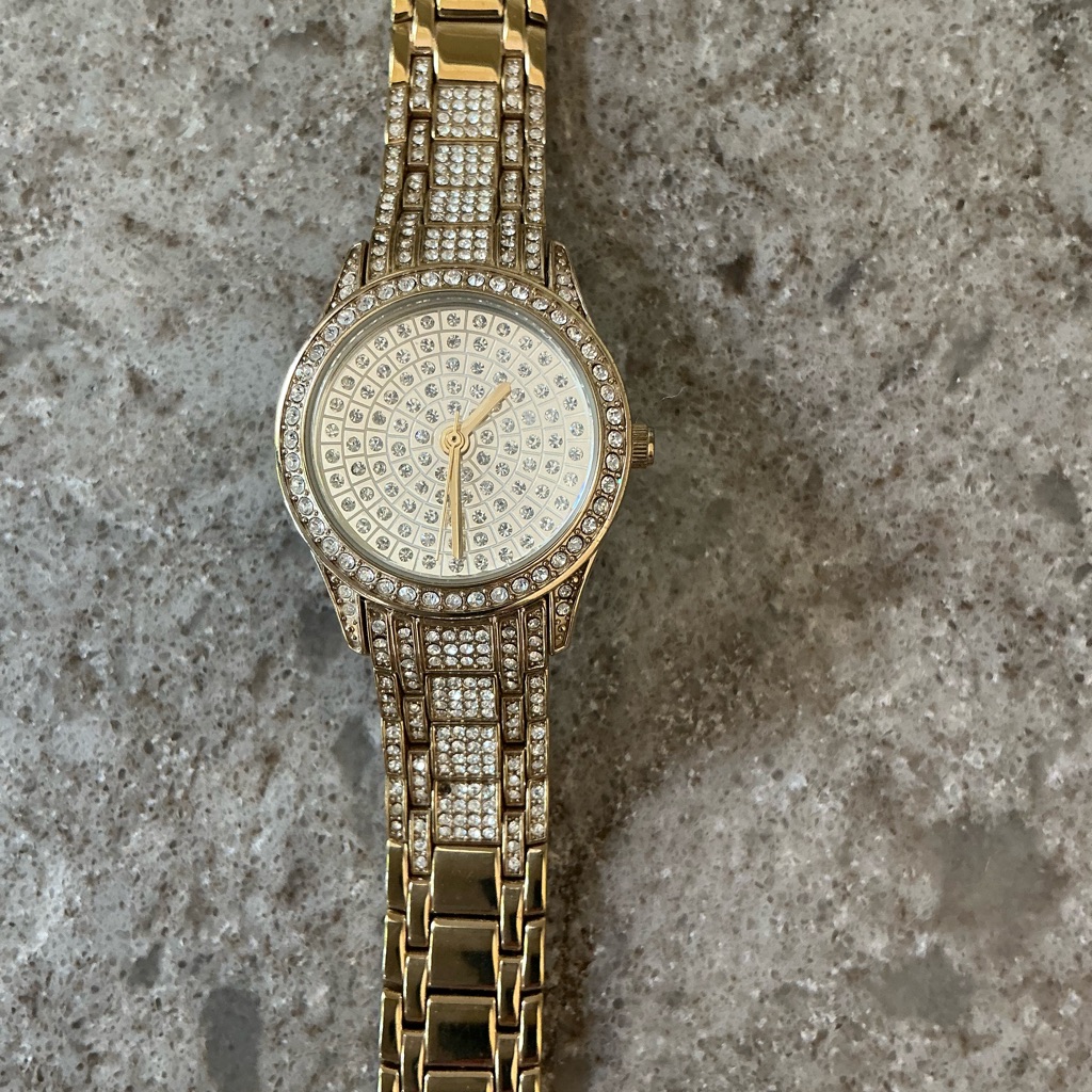 Relic Gold And Silver Womens Watch With Crystal Accents